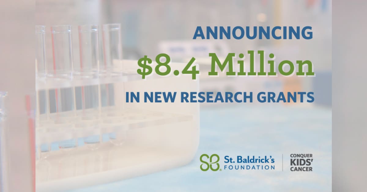 image of test tubes and text: Announcing $8.4 Million In New Research Grants